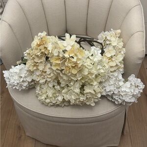 Faux hydrangea stems